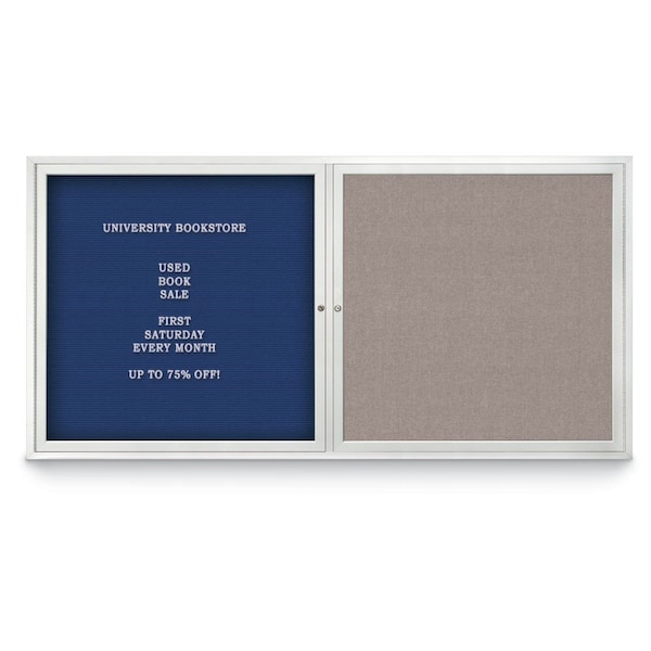 Corkboard, 18"x24", Pearl/Black